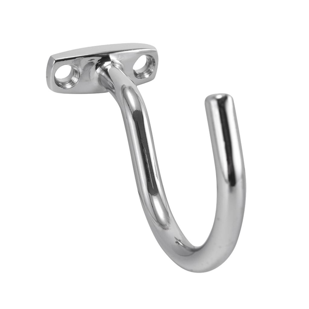 4x98mm Chrome Billiard Snooker Table Cue Hook to Hold Bridge Stick / Pool Rack