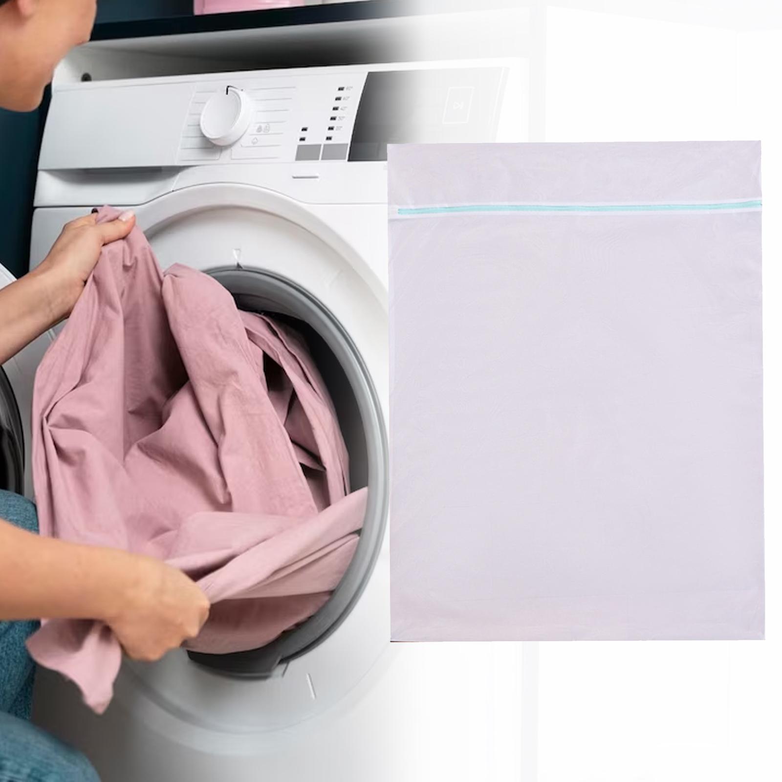 Zipper Garment Washing Net Durable Mesh Wash Bag for Curtain Bedding Storage