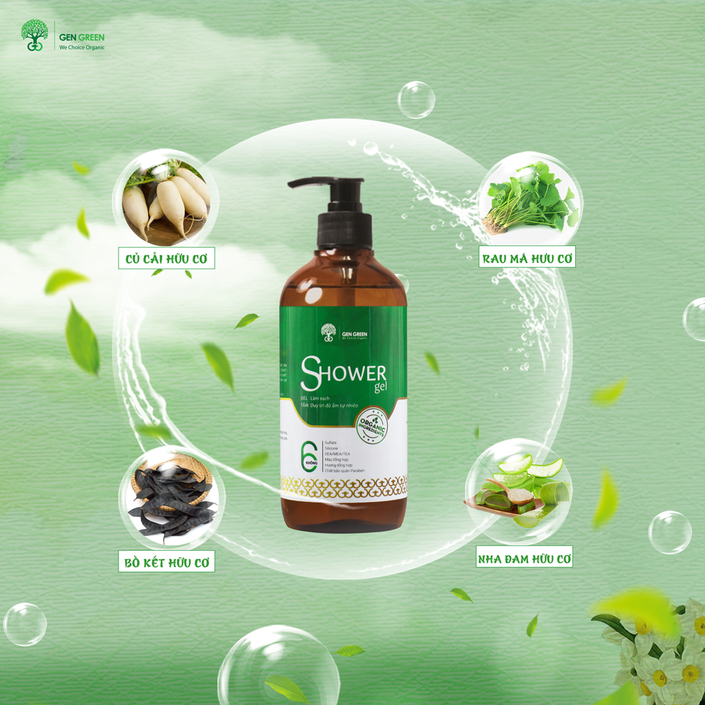 Sữa Tắm Hữu Cơ Gengreen  SHOWER GEL