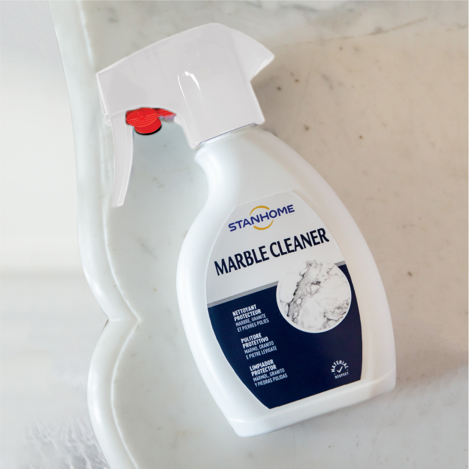 Xịt làm sạch đá tự nhiên, đá cẩm thạch Stanhome Marble Cleaner 250ml