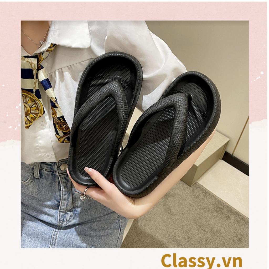 [CHẤT LIỆU CAO SU SIÊU BỀN] Dép nữ Classy xỏ ngón đế mềm chống trượt, màu sắc dễ thương thích hợp đi biển G1063