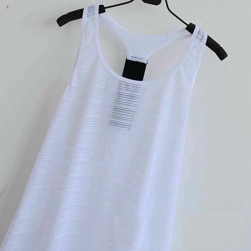 Áo Tank Thể Thao Nữ Thun Lưới Khoét Lưng Trần Quyến Rũ