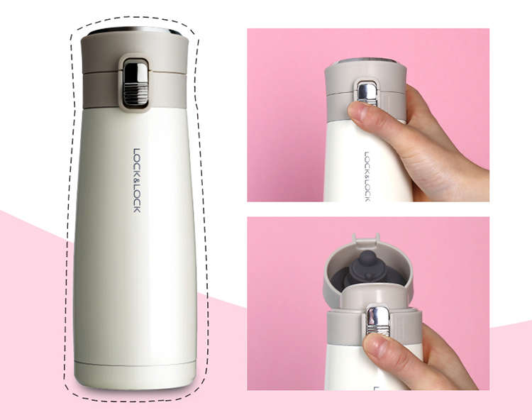 Bình giữ nhiệt Lock&amp;Lock Holiday Sunset Tumbler LHC3246 450ml - Hàng chính hãng, màu sắc thời thượng, chất liệu thép không gỉ