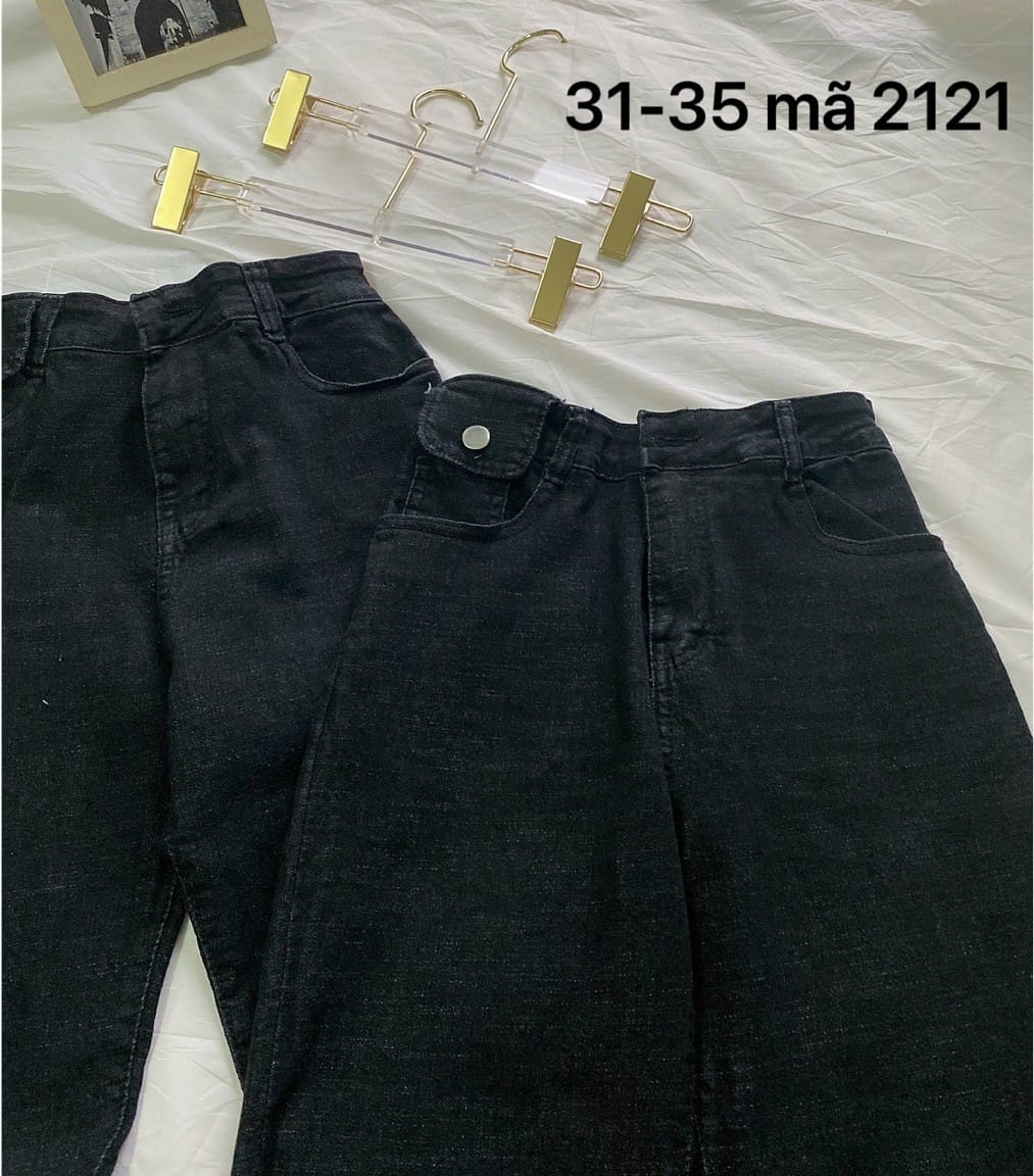 Quần jean nữ lưng cao form ôm siêu co giãn big size