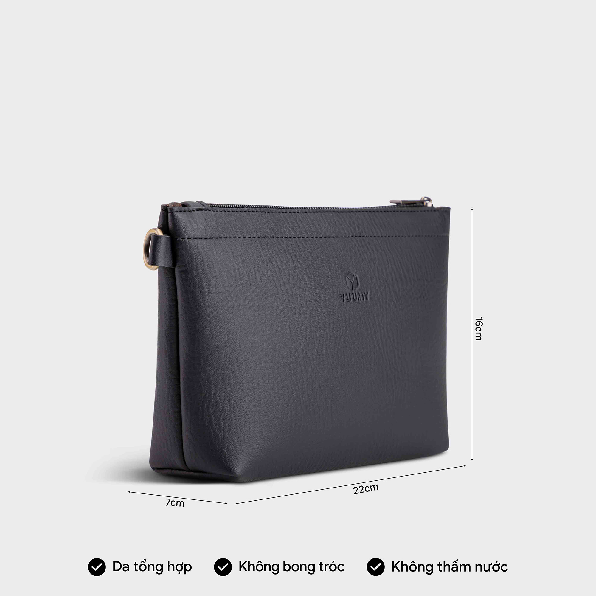 Túi Yuumy ( Thời trang nữ kiểu cầm tay size 22 - Túi da Bergen YN121 )