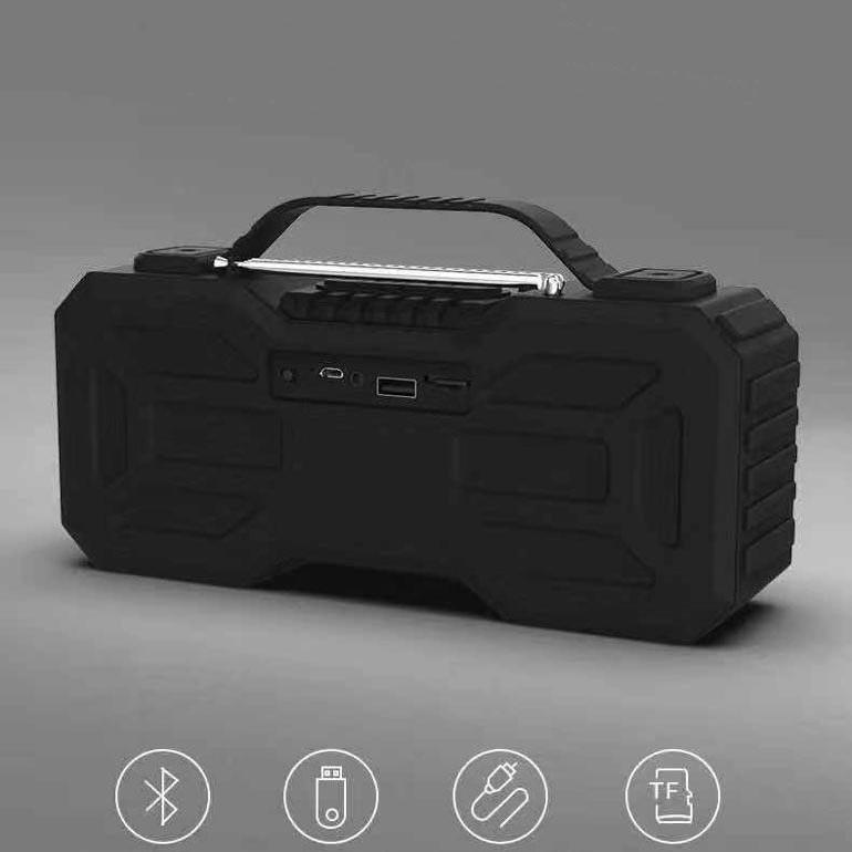 Loa bluetooth siêu bền KIMISO KMS-301 TWS hỗ trợ kết nối cùng lúc 2 loa - tích hợp quai xách tiện lợi
