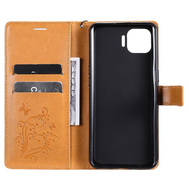 Ốp điện thoại da kiểu ví lật từ tính dập nổi hình bướm cho OPPO A73 A74 A94 4G A93 A74 A54 A94 5G F17 F19 PRO