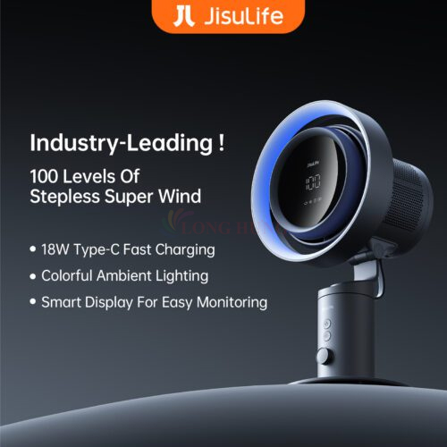 Quạt mini tích điện để bàn Jisulife Table Fan Pro3 10000mAh - Hàng chính hãng