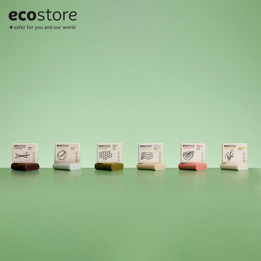 Ecostore Bánh xà phòng tảo bẹ và mật ong Manuka gốc thực vật 80g (Manuka Honey &amp;amp; Kelp Soap