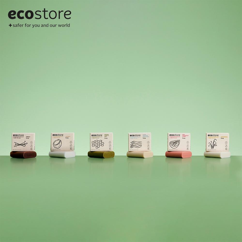 Ecostore Bánh xà phòng tảo bẹ và mật ong Manuka gốc thực vật 80g (Manuka Honey &amp;amp; Kelp Soap