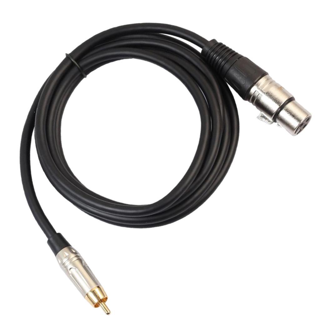 XLR Female To 3.5mm Connector Cable Microphone Cord Speaker For Microphone