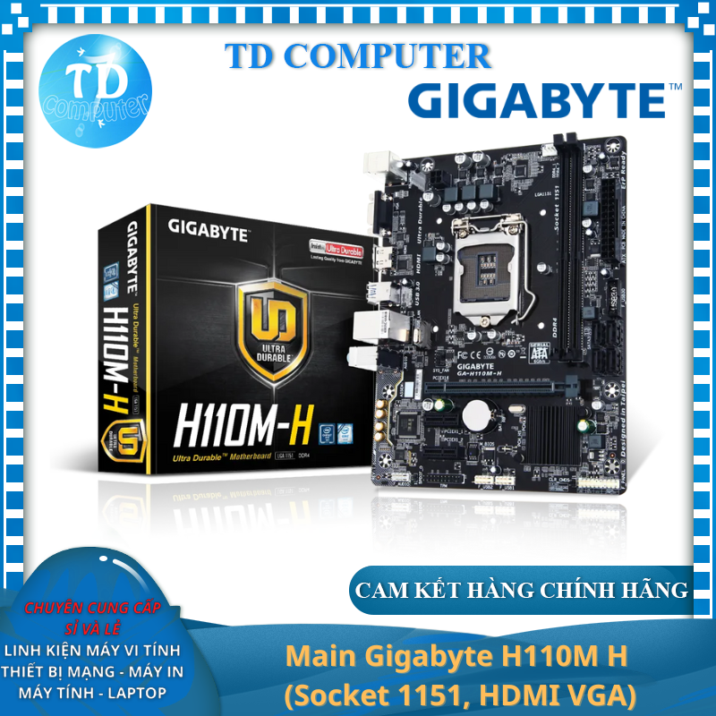 Main Gigabyte H110M H - Hàng chính hãng Viễn Sơn phân phối