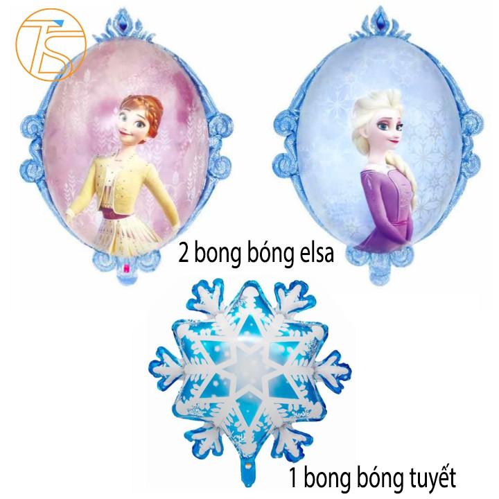 Bong Bóng Trang Trí Sinh Nhật, Thôi Nôi Poster Hình Elsa, Mickey Xinh Xắn Cho Bé Gái, Bé Trai Kèm Ống Bơm Tay SN030