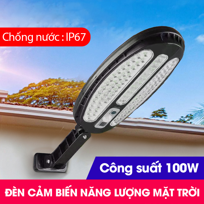 Đèn năng lượng mặt trời, đèn cảm biến bóng to LED COB siêu sáng- K1387