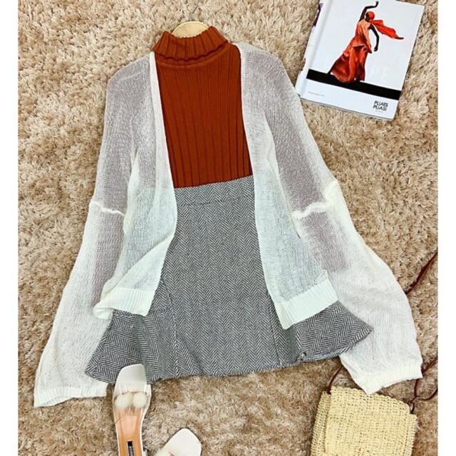 Áo khoác Cardigan len mỏng trơn tay dài