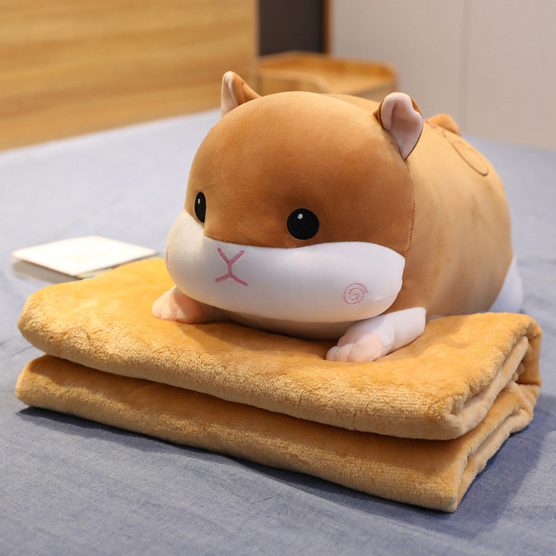 Gối mền Chuột hamster má xoắn lông mịn