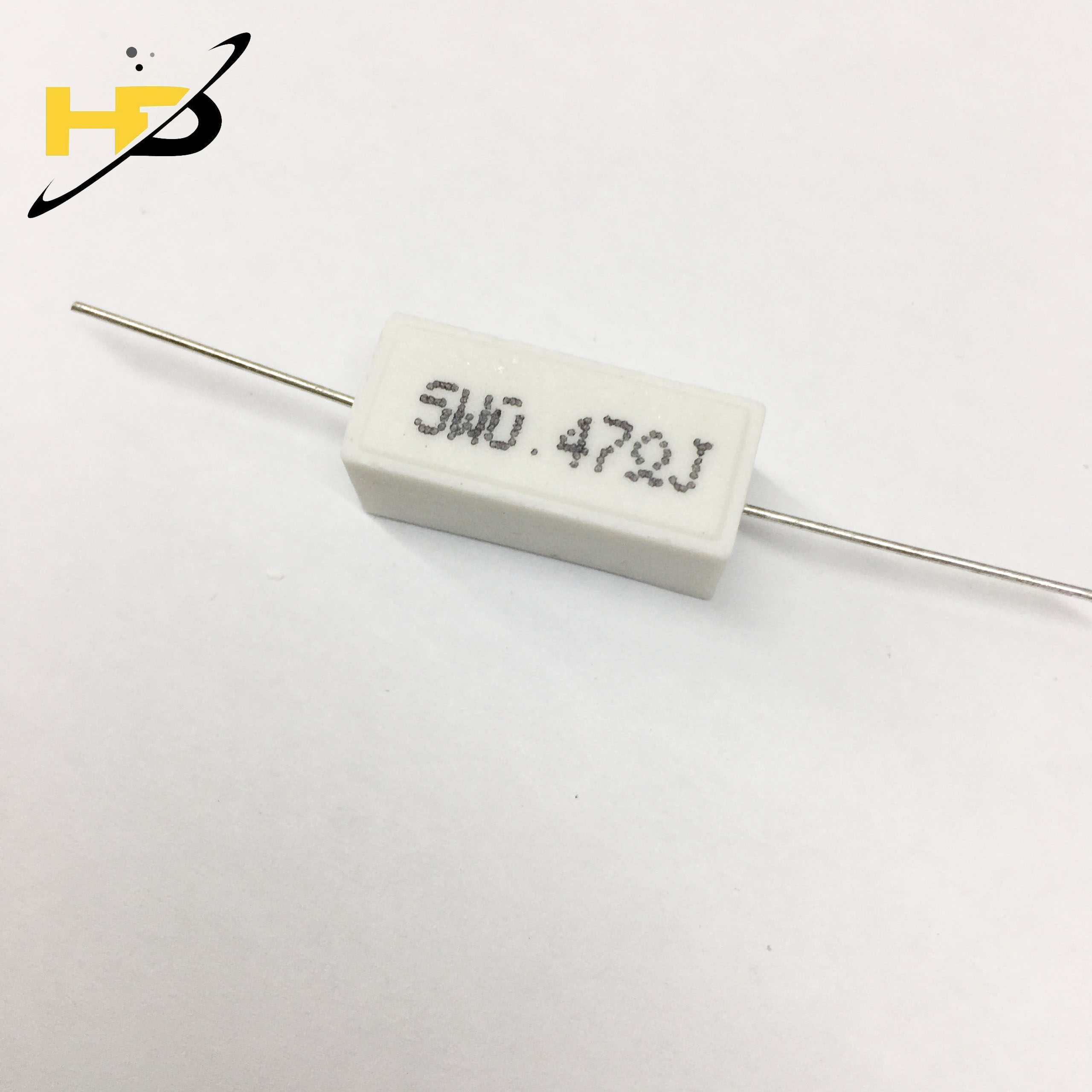Điện Trở Sứ Dáng Nằm 5W 0.47R Sai Số 5%