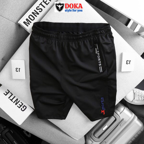 Combo 2 Quần shorts thể thao nam ( Tặng 1 áo thun nam ngẫu nhiên theo cân nặng ) dạng sọt sport đùi chất thun lạnh 4 chiều cao cấp phù hợp tập gym hay mặc nhà màu trắng và đen DUI-P101