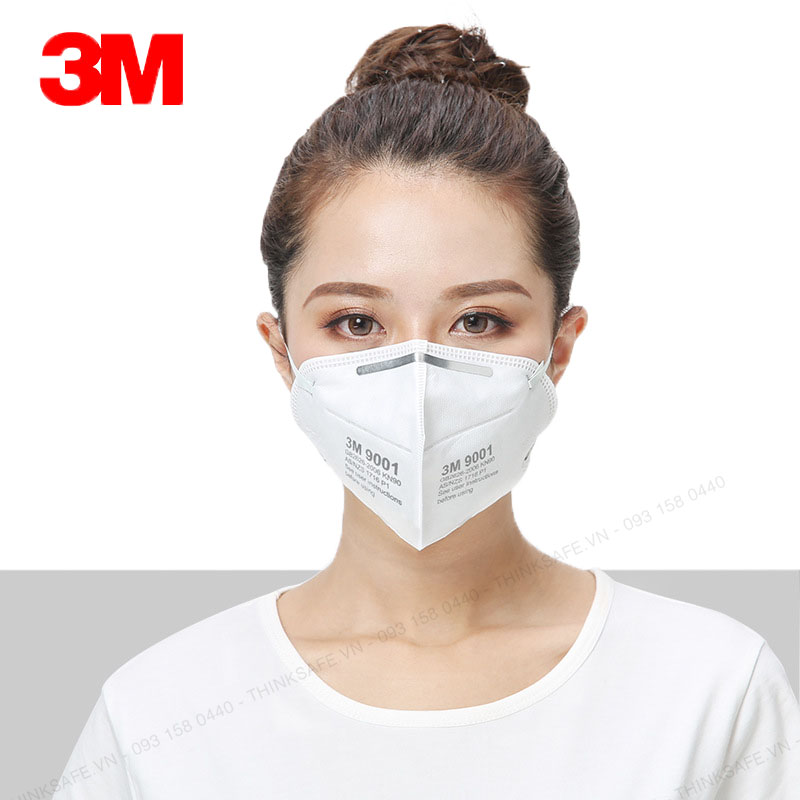 Khẩu trang 3M 9001 - Khẩu trang 3D Mask chống bụi mịn, phòng độc, chống giọt bắn