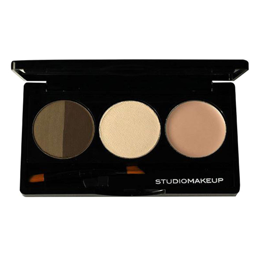 Bảng Phấn Và Kem Lót Kẻ Mày Studio Makeup Brow Sculpting Palette