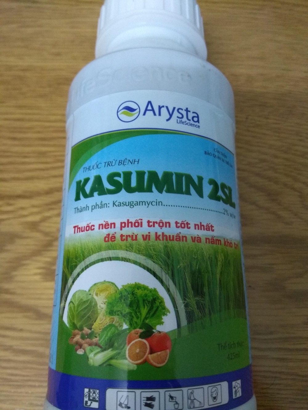 Sản phẩm trừ vi khuẩn và nấm KASUMIN 2SL - chai 425 ml