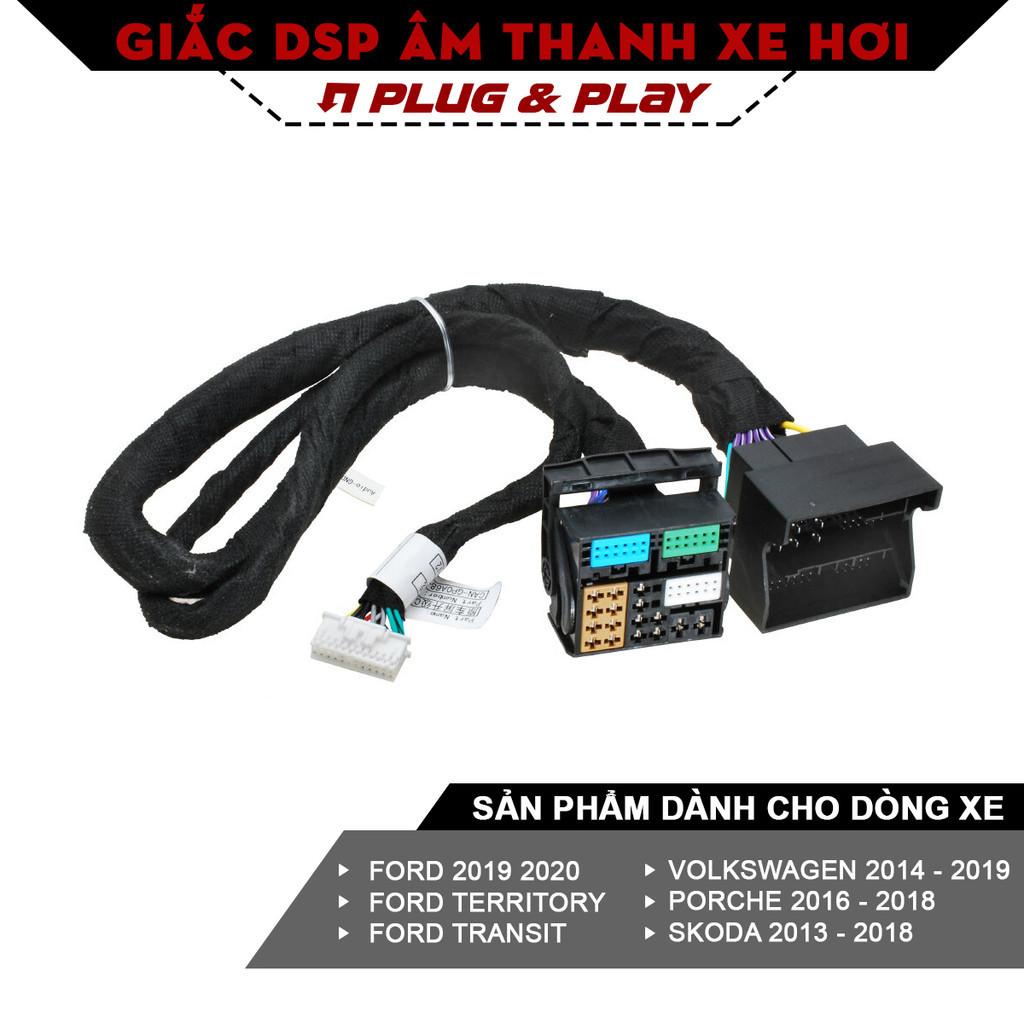 (Sản phẩm chất lượng) Dây Amply/DSP ô tô, cho đầu nguyên bản Ford 2019-2020, Territory, Transit, dài 1,5m, lõi đồng