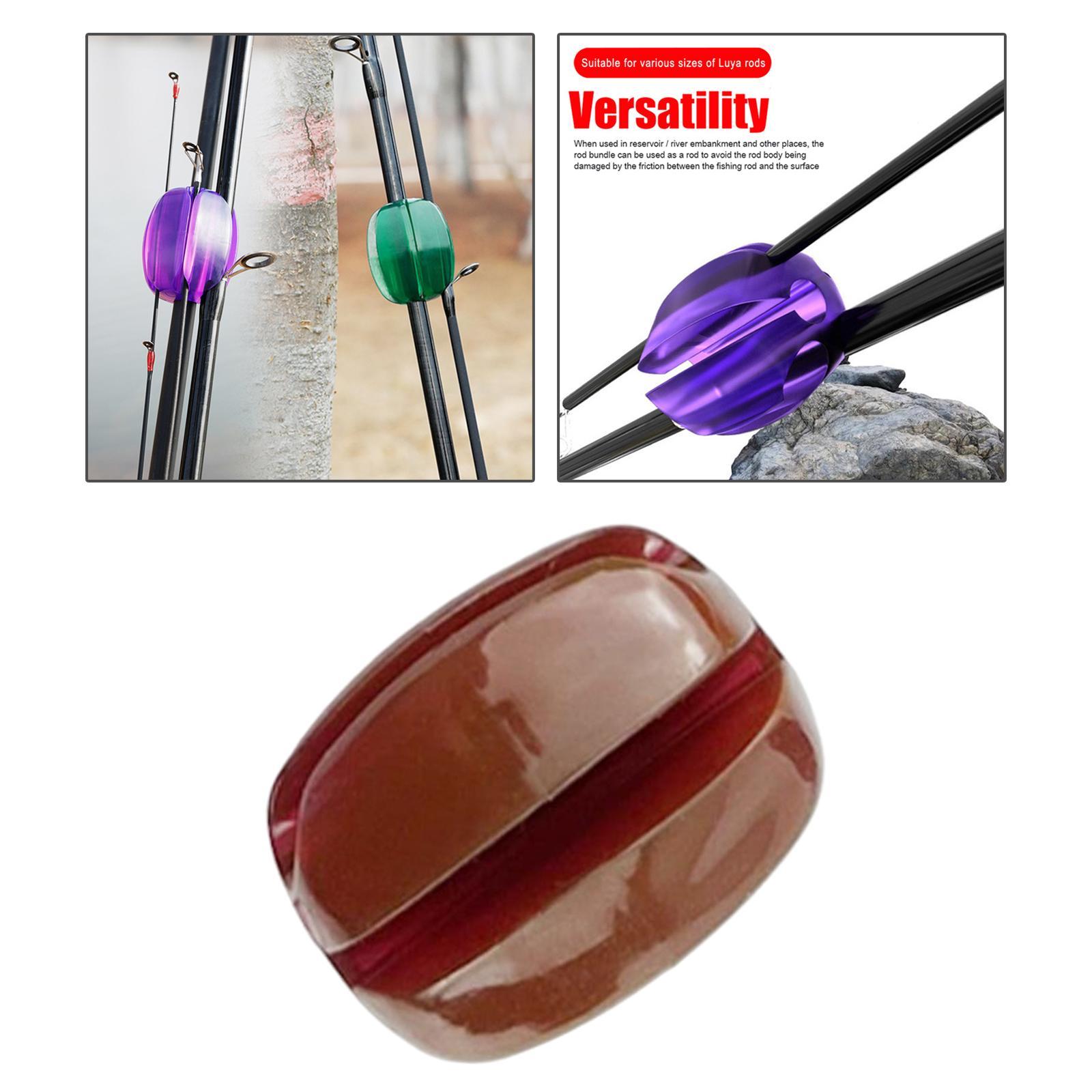 Reusable Fishing Rod Tie Holder Fastener Binding Clip for Outdoor