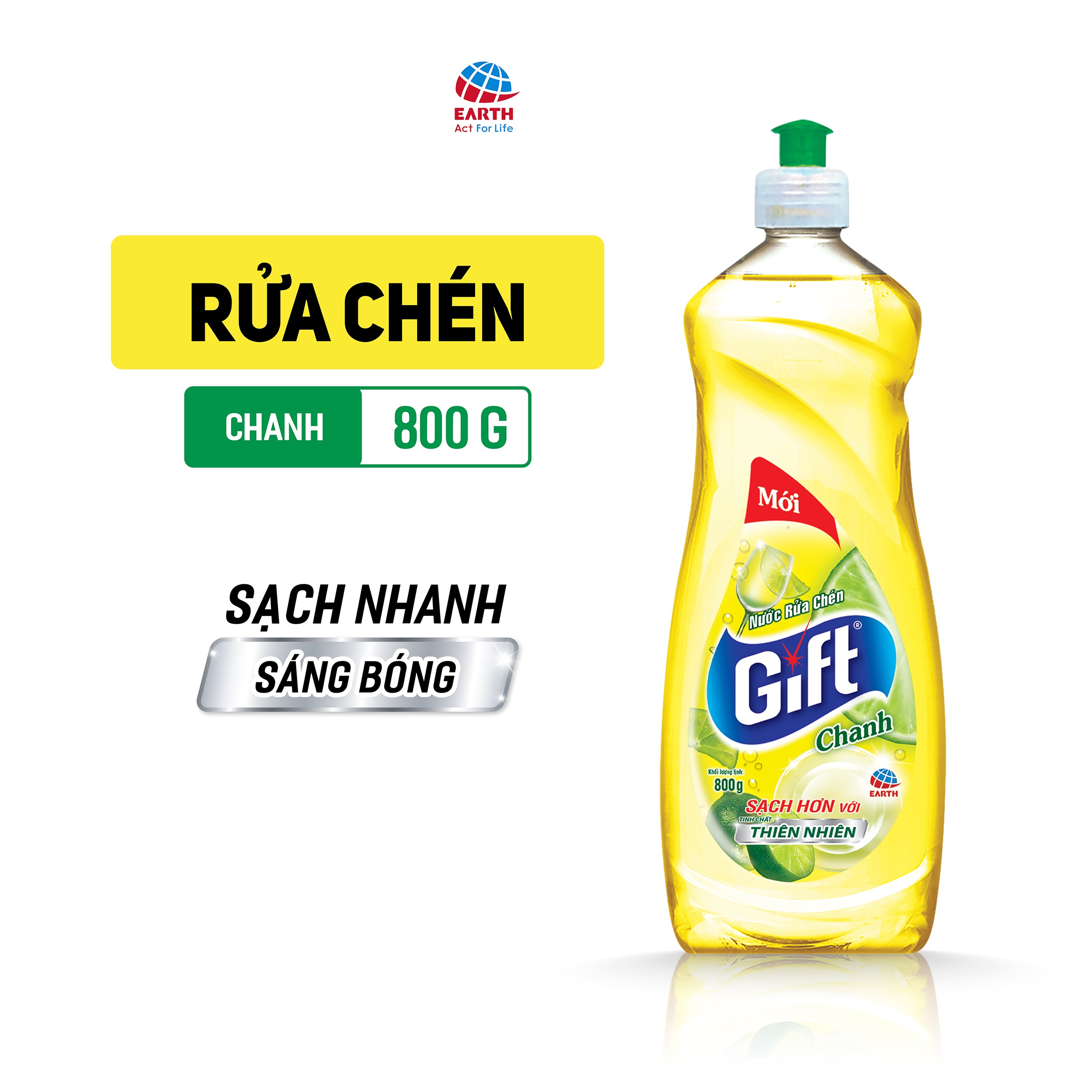 Nước rửa chén Gift (Chanh/ Trà Chanh) 800g