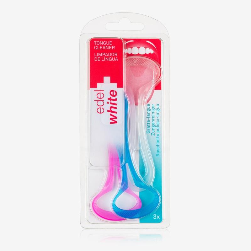 Cạo lưỡi TONGUE CLEANER Thụy sĩ - sạch khuẩn, hết hôi miệng (Bộ 3 chiếc)