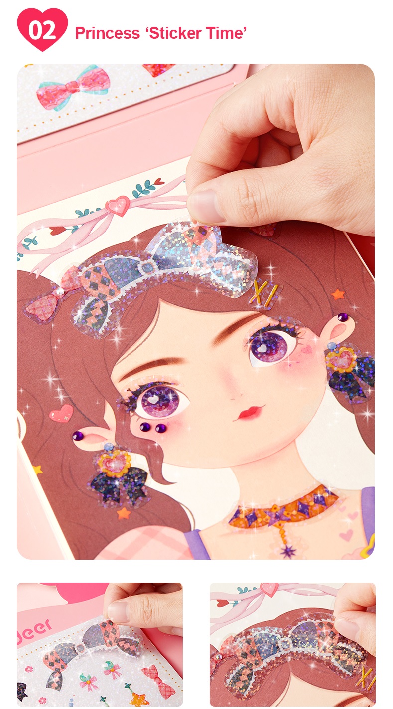 Bộ Đồ Chơi Trang Điểm và Thiết Kế Thời Trang Công Chúa 3in1 – Mideer Dress Up Game Set – Princess Makeup Kit