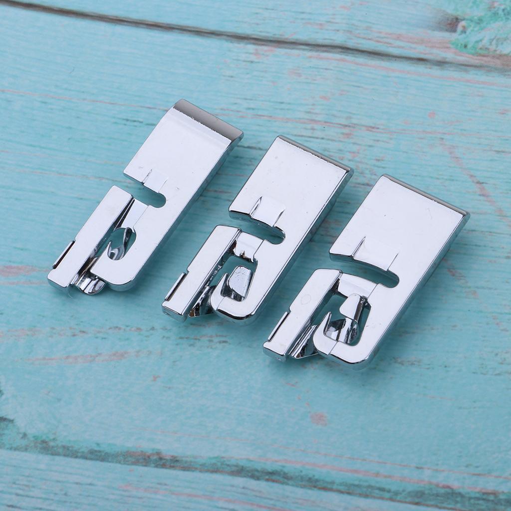 2-3pack 3pcs 3mm 4mm 6mm Narrow Rolled Hem Sewing Machine Presser Foot