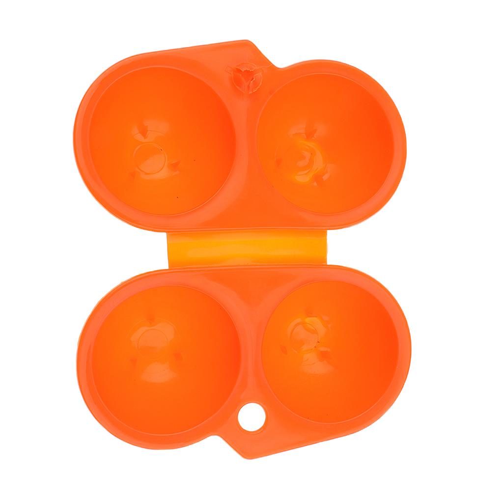 Portable Kitchen Egg Storage Box Container Outdoor Camping Carrier Orange