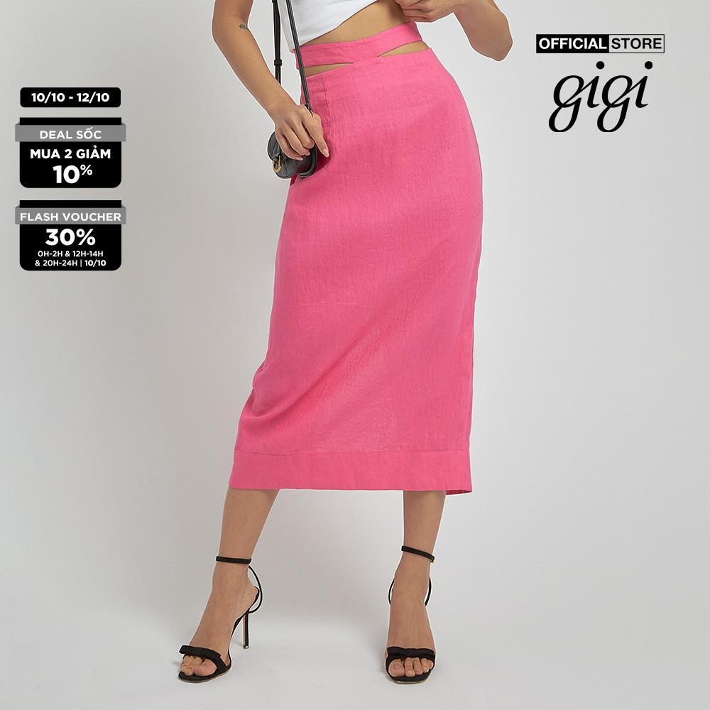 GIGI - Chân váy bút chì xẻ tà cut out thời trang G3302S221511