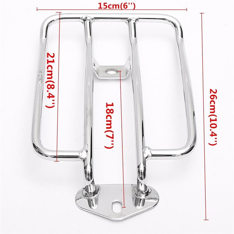 2pcs Motorcycle Luggage Rack Shelf Tail Frame Carrier for Harley Seat