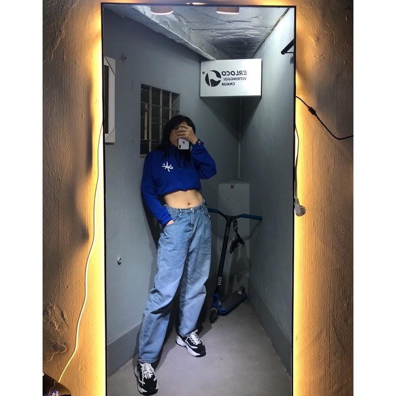 Áo croptop thể thao tay dài