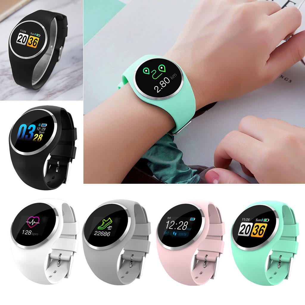 Smart Watch Fitness Tracker Bracelet Heart Rate Monitor Wristband IP67 Black