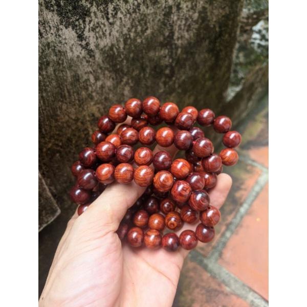 Vòng tay nữ hạt tròn 10 gỗ cẩm lai loại đẹp