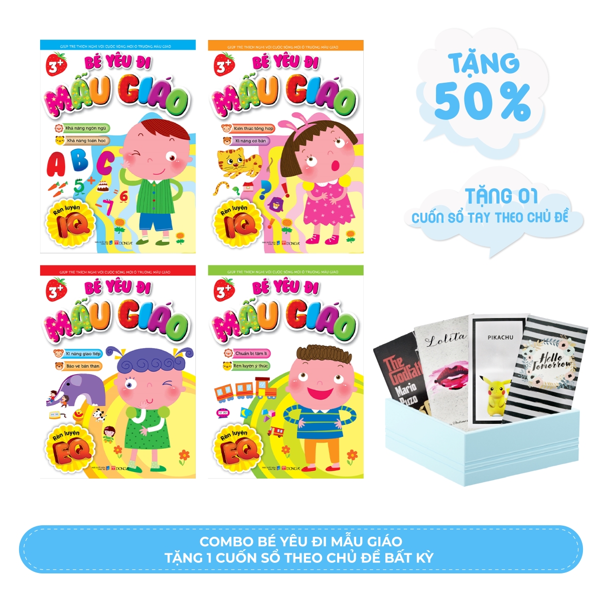 Bộ Sách Bé Yêu Đi Mẫu Giáo (Cuốn Lẻ) - Kĩ năng giao tiếp, Bảo vệ bản thân (EQ- B)