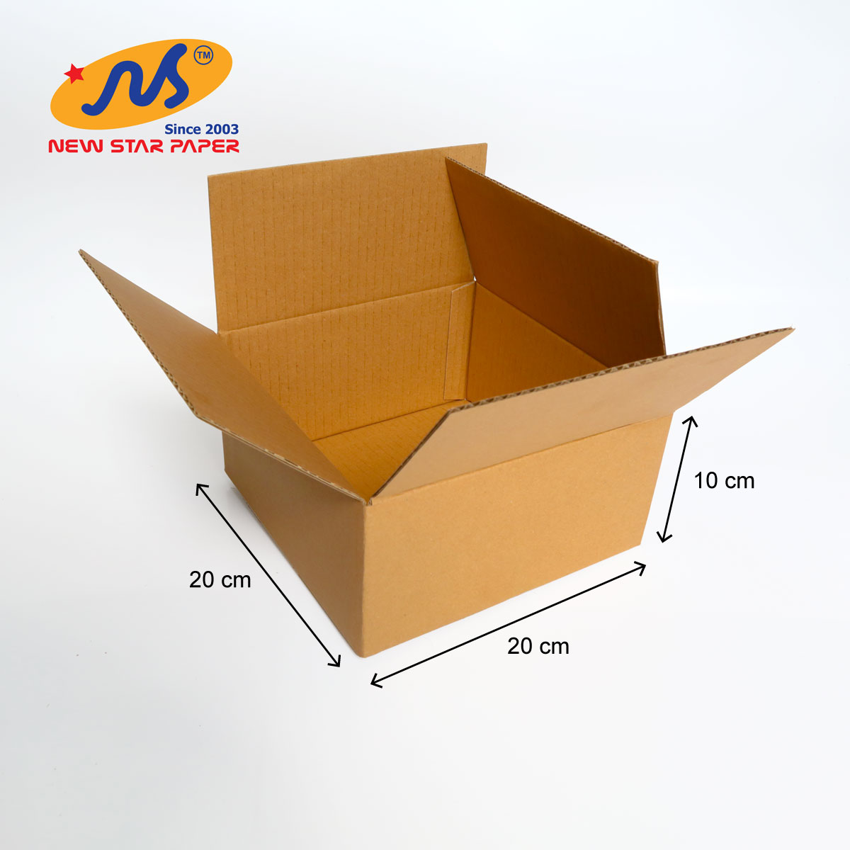 20x20x10cm - Combo 10 thùng giấy carton