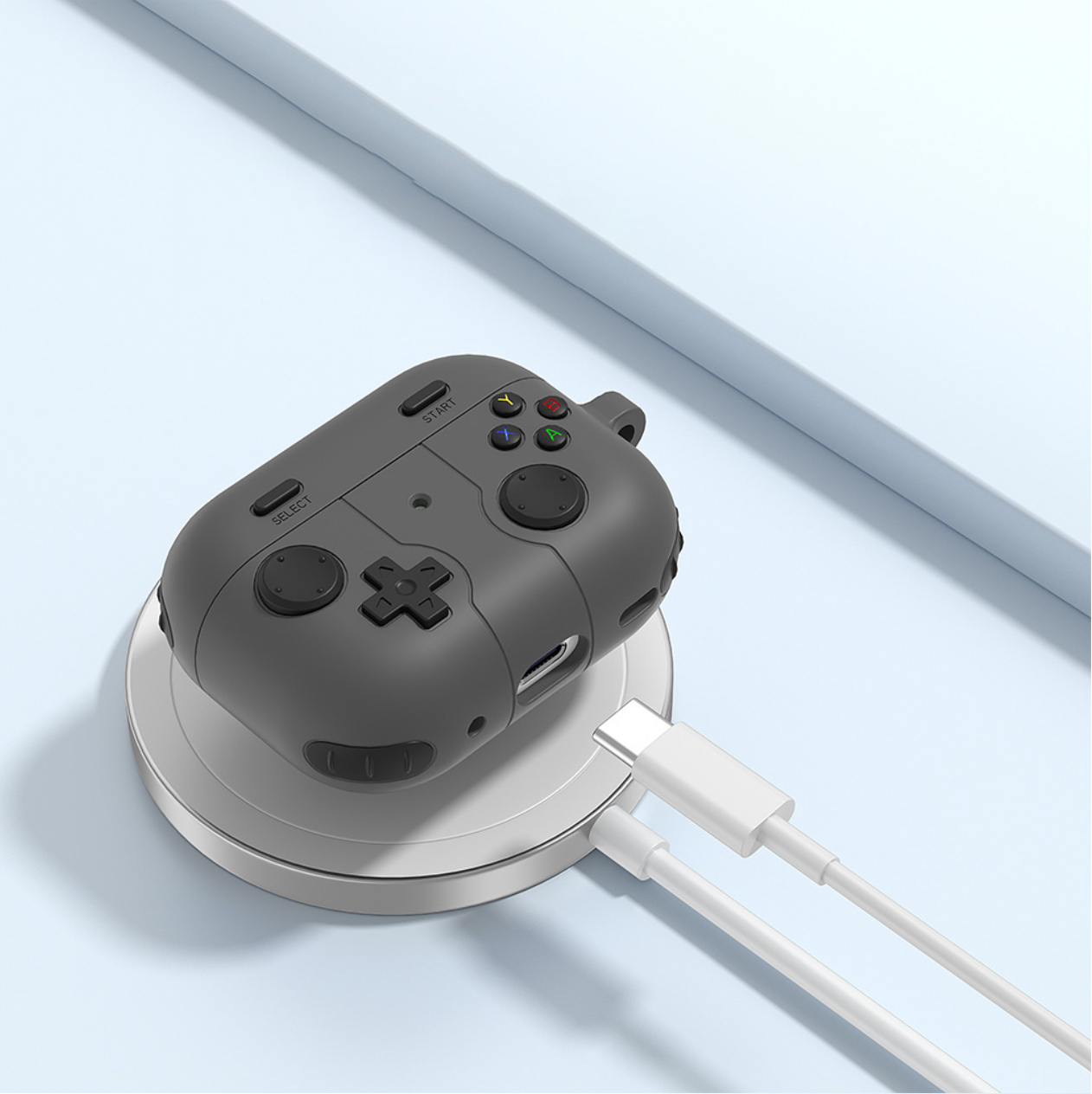 Case vỏ ốp bọc tai nghe dành cho Airpods 4, airpod Pro 2 silicon kèm móc kim loại - HÀNG CHÍNH HÃNG