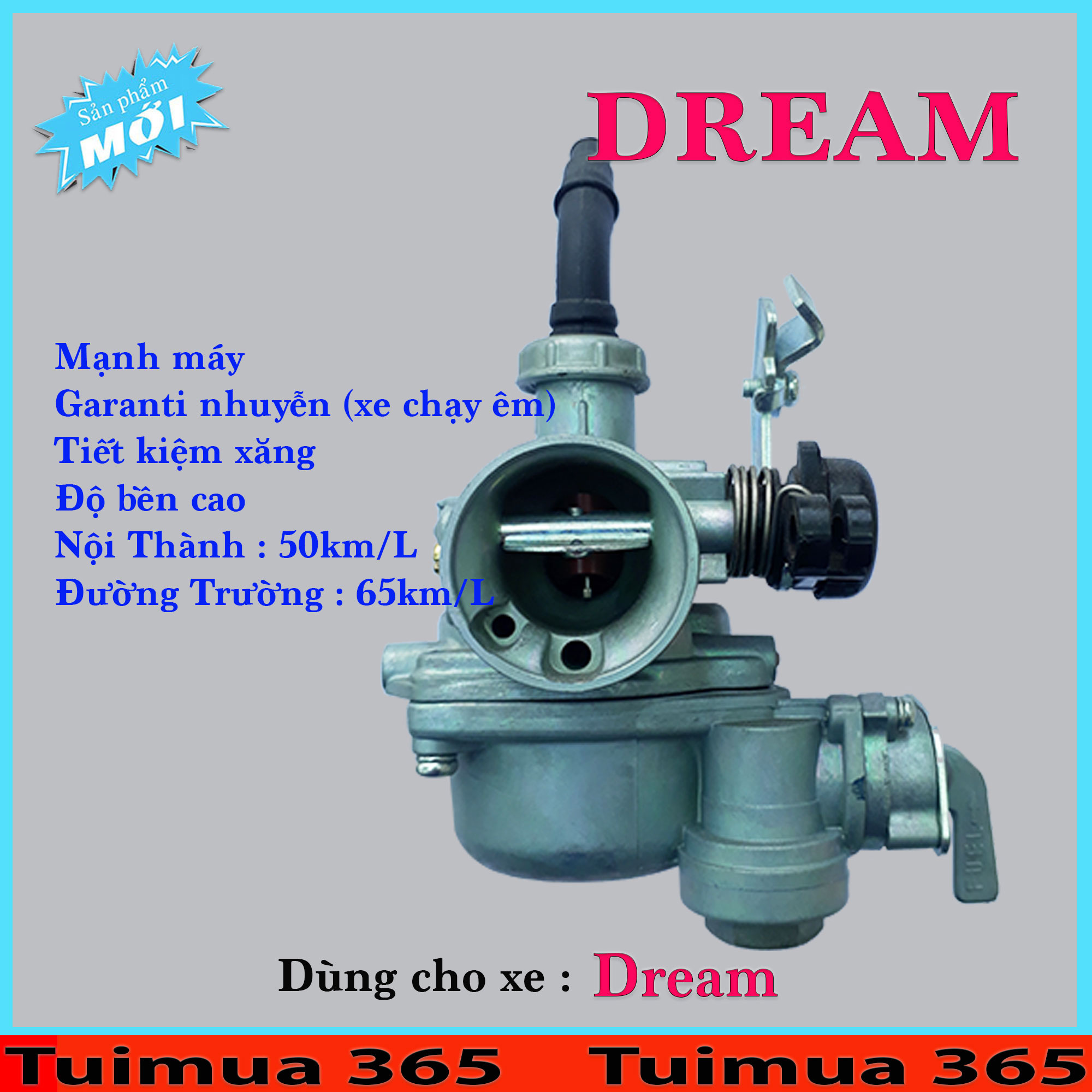 Bình Xăng Con (Bộ Chế Hòa Khí ) dành cho Honda Dream