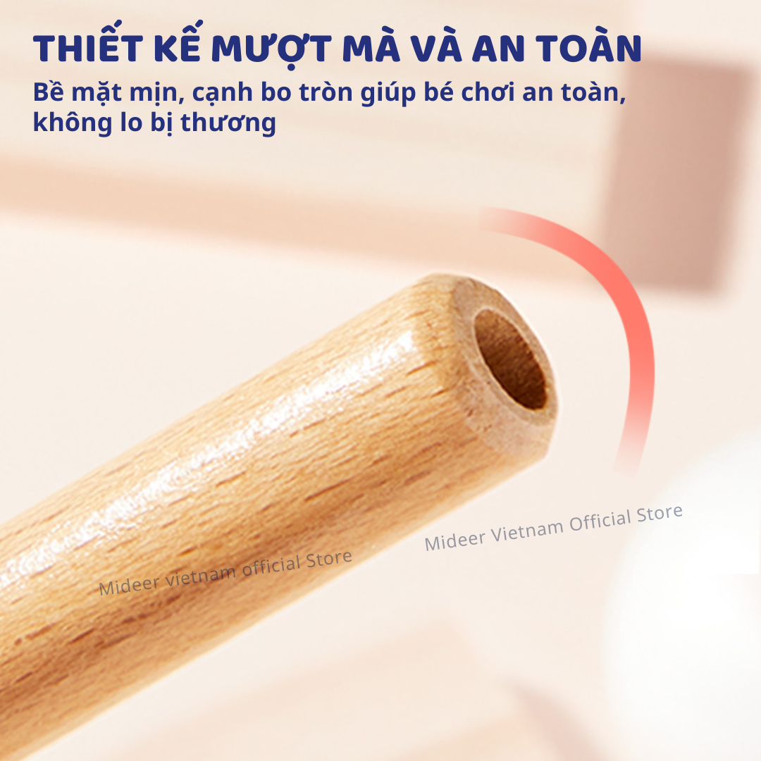 Bộ thổi bóng nổi Mideer Floating Ball Game, đồ chơi trí tuệ cho bé