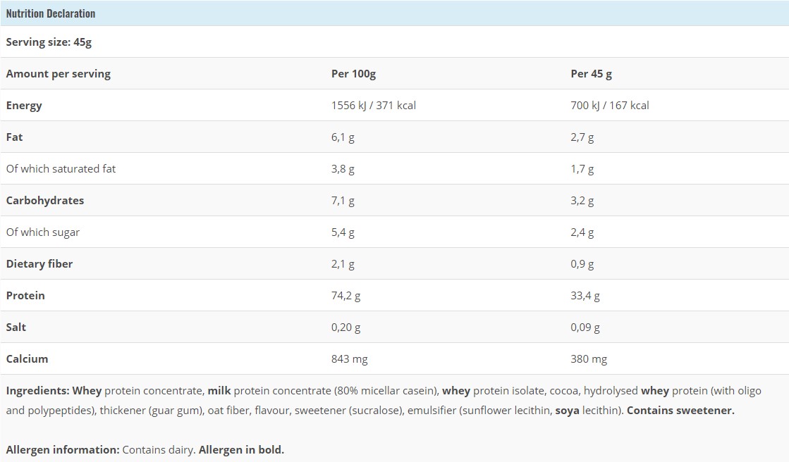 Nortech Whey Matrix (66 lần dùng), Bổ Sung Whey Protein và Casein, 33g Protein, Nhập khẩu Na Uy