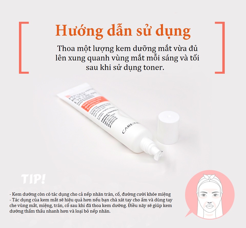 Kem dưỡng giảm quầng thâm – căng da – ngừa nếp nhăn – bọng mắt Care:nel Peptided Max Rescue Eye Cream 25ml + Tặng kèm 1 mặt nạ sủi bọt thải độc Su:m 37 Đen