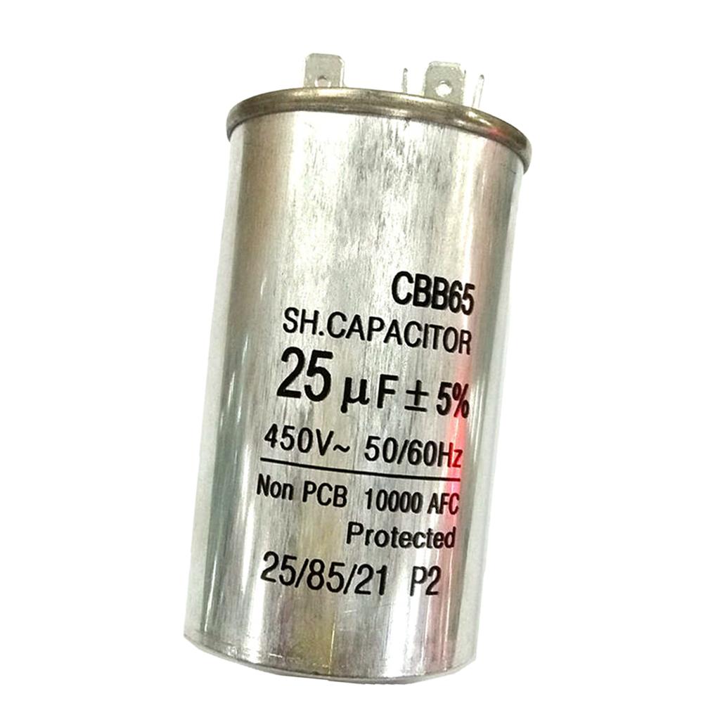 25 UF 450 V Tụ Điện Tụ Điện Động Cơ Tụ Điện Bắt Đầu Từ CBB65 Xe Máy