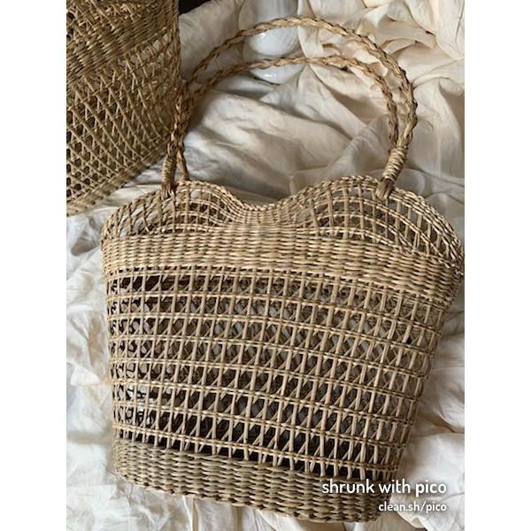 Túi cói đan đi biển thời trang thích hợp du lịch dạo phố chụp ảnh