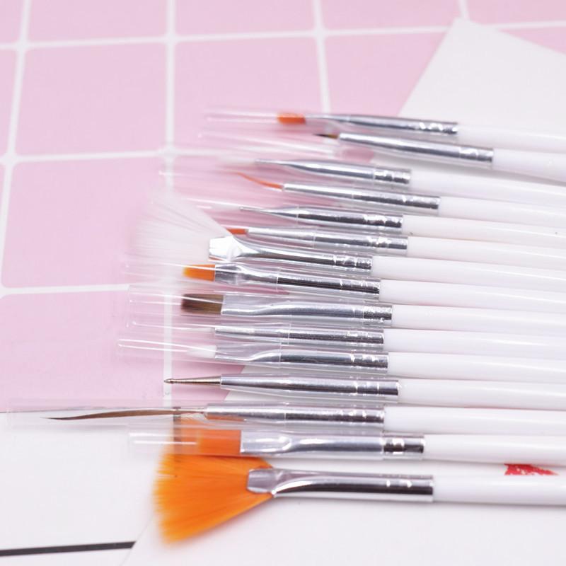 Bộ bàn chải nghệ thuật 15pcsnail, cho móng gel