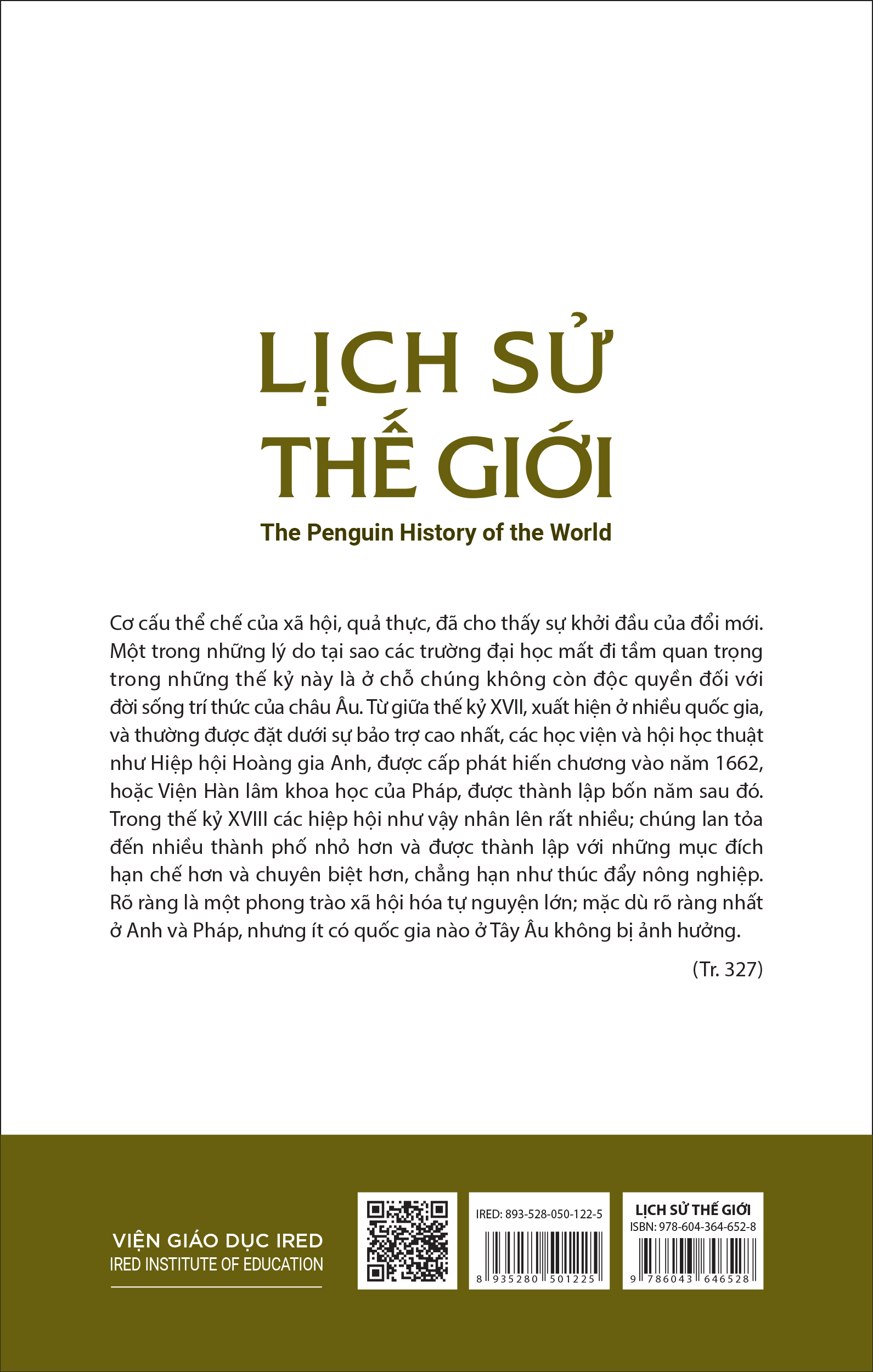 LỊCH SỬ THẾ GIỚI (The Penguin History of the World) - J. M. Roberts & Odd Arne Westad - Phạm Viêm Phương dịch - (bộ hộp 5 tập)