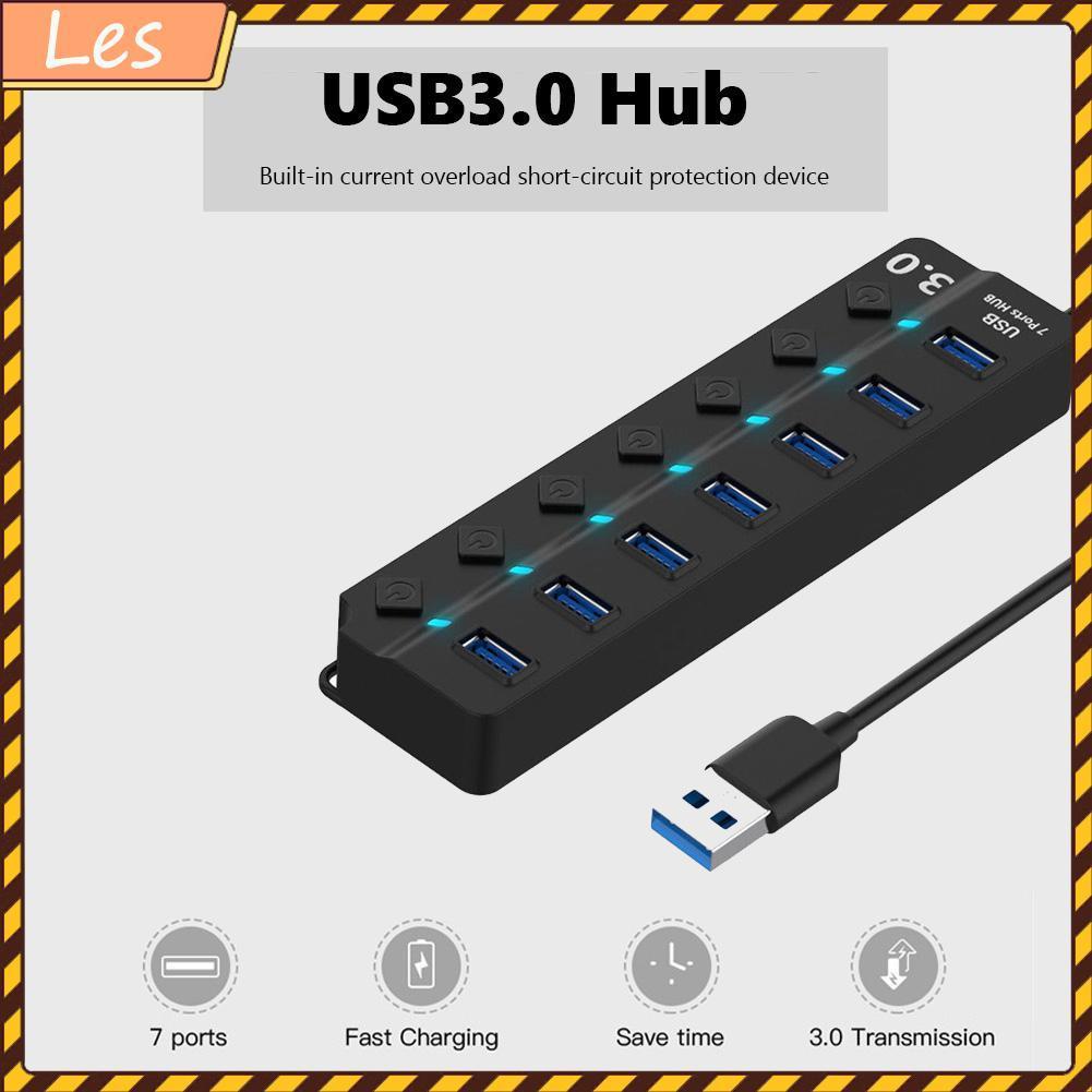 Hub chia cổng USB 3.0 có công tắc tiện lợi dành cho máy tính