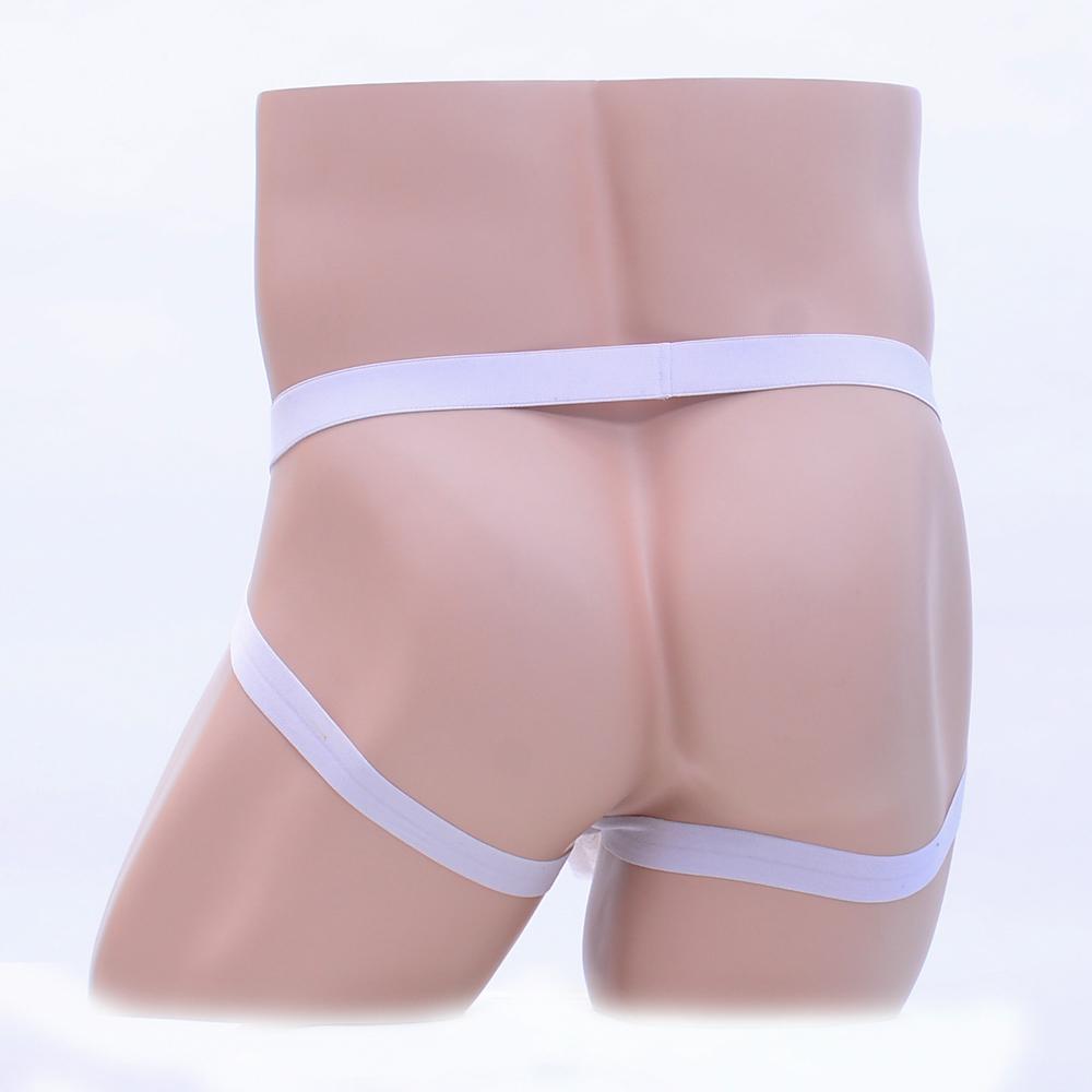2-3pack Men's Lace Opening Pouch G-string Underwear Thong Panty White